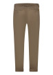 Thumbnail Pantalon chino en coton taupe uni avec une coupe regular fit - Image 2