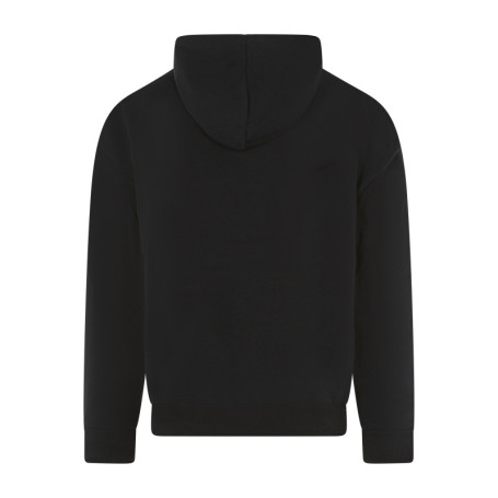 Sweat en coton noir uni coupe ajustée avec une...