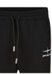 Thumbnail Pantalon Jogging en coton noir uni coupe ajustée avec un logo brodé - Image 3