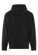 Thumbnail Sweat zippé en coton mélangé noir uni coupe ajustée et doublure motif camouflage - Image 2