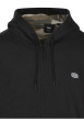 Thumbnail Sweat zippé en coton mélangé noir uni coupe ajustée et doublure motif camouflage - Image 3