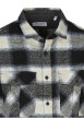 Thumbnail Chemise en coton noire à carreaux avec une fermeture boutonnée - Image 2