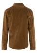 Thumbnail Chemise en coton camel unie coupe regular fit avec un col à revers - Image 2