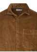 Thumbnail Chemise en coton camel unie coupe regular fit avec un col à revers - Image 3