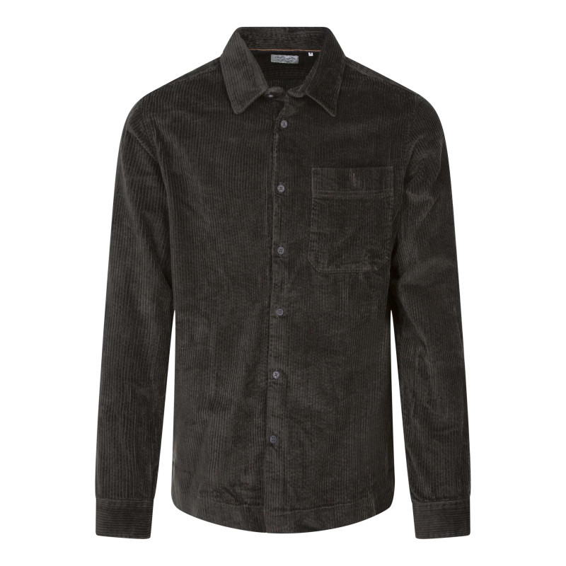 Teddy Smith - Chemise En Coton Kaki Unie Coupe Regular Fit Avec Un Col à Revers - Kaki Teddy Smith - Chemise En Coton Kaki Unie Coupe Regular Fit Avec Un Col à Revers - Kaki