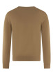 Thumbnail Pull en coton mélangé camel uni coupe regular fit avec un col rond - Image 2