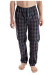 Thumbnail Pantalon de pyjama en coton marine coupe ample avec un cordon de serrage - Image 2
