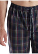 Thumbnail Pantalon de pyjama en coton marine coupe ample avec un cordon de serrage - Image 4