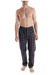 Thumbnail Pantalon de pyjama en coton marine coupe ample avec un cordon de serrage - Image 5