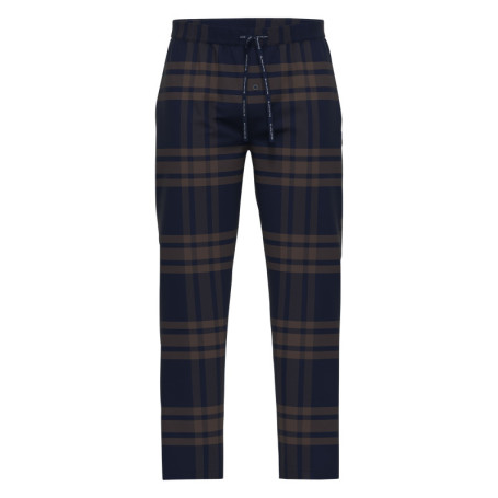 Pantalon de pyjama en coton marine coupe droite...