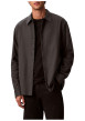 Thumbnail Chemise en coton noir unie coupe droite avec un col à revers - Image 2