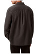 Thumbnail Chemise en coton noir unie coupe droite avec un col à revers - Image 3