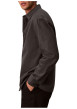 Thumbnail Chemise en coton noir unie coupe droite avec un col à revers - Image 4