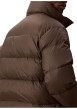Thumbnail Doudoune kaki unie coupe ajustée col montant avec fermeture zippée - Image 3