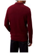 Thumbnail Polo en coton bordeaux uni coupe ajustée et un col à revers boutonné - Image 4