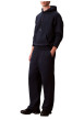 Thumbnail Sweat en coton mélangé marine uni coupe ajustée col à capuche - Image 6