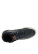 Thumbnail Sneakers bleu marine à talon plat avec des lacets et un zip latéral - Image 10