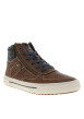 Thumbnail Sneakers brunes à talon plat avec des lacets et un zip latéral - Image 3