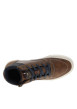 Thumbnail Sneakers brunes à talon plat avec des lacets et un zip latéral - Image 4