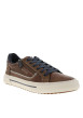 Thumbnail Tennis marron à talon plat avec des lacets et un zip latéral - Image 3