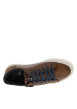 Thumbnail Tennis marron à talon plat avec des lacets et un zip latéral - Image 4