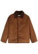 Thumbnail Blouson en coton camel pourvu d'un toucher doux effet velours