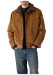 Thumbnail Blouson en coton camel pourvu d'un toucher doux effet velours - Image 5