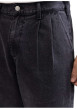 Thumbnail Jean en coton anthracite légèrement délavé avec une des pinces à l'avant - Image 3