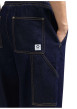 Thumbnail Jean en coton bleu indigo uni avec une coupe ample et une taille élastiquée - Image 3