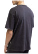 Thumbnail T-shirt en coton anthracite légèrement délavé avec un col rond - Image 2