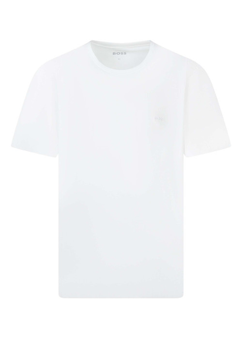 Lot de 2 T-shirt blancs uni avec une coupe droite et un col rond