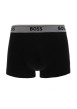 Thumbnail Lot de 3 boxers noirs bicolores en coton avec des logos imprimés