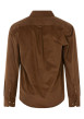Thumbnail Chemise en coton marron effet velours à coupe droite avec un col à rabats - Image 2