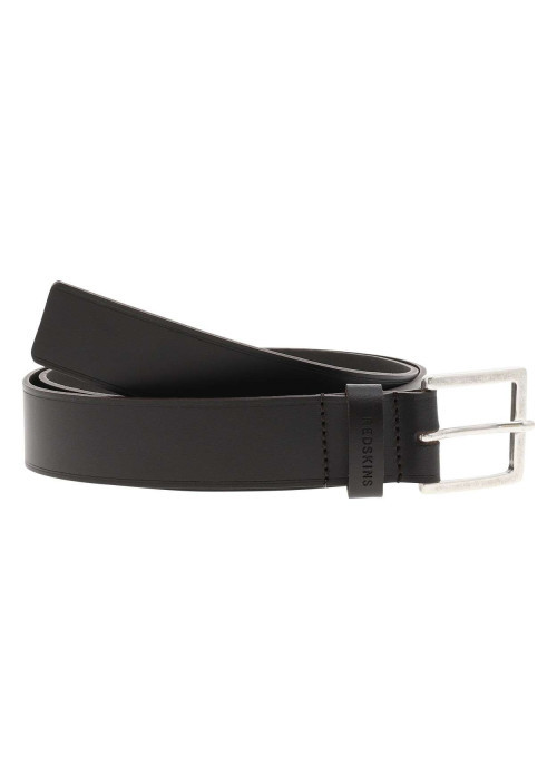 Ceinture en cuir de buffle marron unie Made in France avec boucle à ardillon