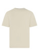Thumbnail T-shirt en coton écru à coupe droite avec un col rond et logo sur la poitrine - Image 2
