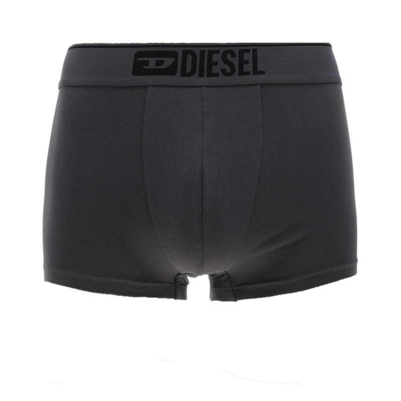 Diesel - Lot De 3 Boxers En Coton Noirs Et Gris Unis Avec Logo Imprimé - Noir Et Gris Diesel - Lot De 3 Boxers En Coton Noirs Et Gris Unis Avec Logo Imprimé - Noir Et Gris