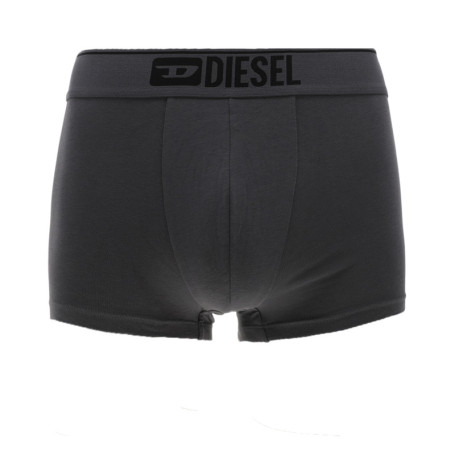 Lot de 3 boxers en coton noirs et gris unis...