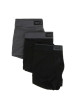 Thumbnail Lot de 3 boxers en coton noirs et gris unis avec logo imprimé - Image 3
