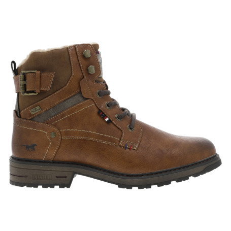 Bottines brunes à talon décroché bas avec un...