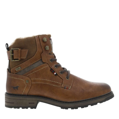 Bottines brunes à talon décroché bas avec un...