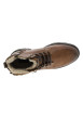 Thumbnail Bottines brunes à talon décroché bas avec un zip et des lacets ronds - Image 4