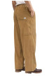 Thumbnail Pantalon jogging en coton camel uni en velours avec une coupe ample - Image 2