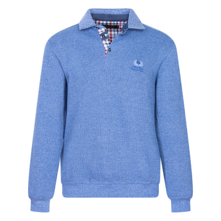 Pull bleu uni Grande Taille avec une coupe...