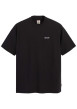 Thumbnail T-shirt noir en coton uni coupe régular avec un col rond