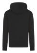Thumbnail Sweat noir à imprimé avec un col à capuche et des manches longues - Image 2