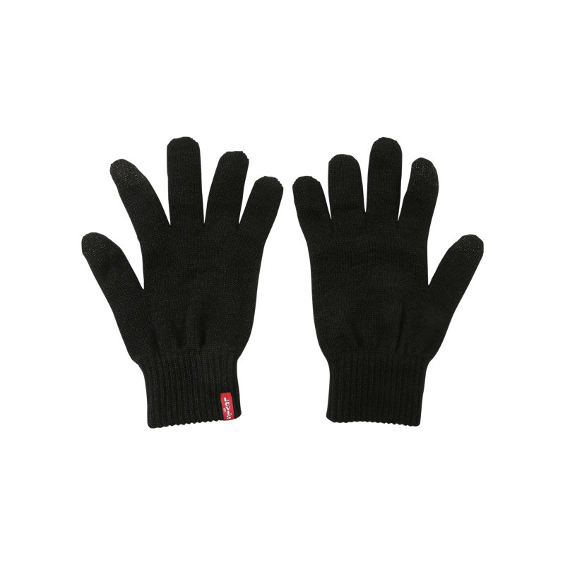Levi's® Acc. - Gants Noirs Unis Compatibles Avec écrans Tactiles Et étiquette De La Marque - Noirs Levi's® Acc. - Gants Noirs Unis Compatibles Avec écrans Tactiles Et étiquette De La Marque - Noirs