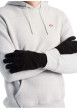 Thumbnail Gants noirs unis compatibles avec écrans tactiles et étiquette de la marque - Image 5