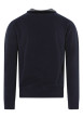 Thumbnail Pull laine cachemire marine uni coupe adjusted-fit et un col camionneur - Image 2