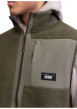 Thumbnail Gilet sans manches kaki en maille sherpa pourvu d'un col montant - Image 2