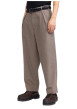 Thumbnail Pantalon Chino taupe pourvu d'une coupe ample et de passants pour la ceinture